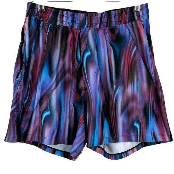 Lululemon Pace Breaker Linerless Short 5" Cosmic Print Men's Size Small EUC - Picture 1 of 6